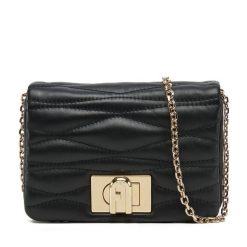Torebka Furla. Czarne torebki do ręki damskie Furla, bez wzorów, wizytowe, bez dodatków. Za 859.99 zł.