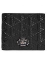 Lacoste Portfel NH4400MR Czarny. Czarne portfele męskie Lacoste, bez wzorów, ze skóry. Za 494.99 zł.