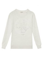 Guess Sweter J5YR01 Z3FP0 Szary Regular Fit. Szare swetry dla dziewczynek Guess, z aplikacjami, z wiskozy, bez kołnierzyka, bez ramiączek, bez kaptura. Za 164.00 zł.