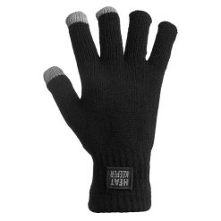 Męskie rękawice termoaktywne Heat Keeper z I-Touch czarne. Czarne rękawiczki męskie HEAT KEEPER, bez wzorów, z dzianiny, klasyczne. Za 120.99 zł.