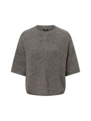 Opus sweter z krótkim rękawem z dzianiny - Paudie Kobiety czarny, 36. Czarne swetry damskie Opus, bez wzorów, z bawełny, bez kołnierzyka, bez ramiączek, krótkie, bez kaptura. Za 399.95 zł.