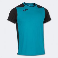 Koszulka do biegania męska Joma Record II. Czarne koszulki sportowe męskie Joma, l, bez wzorów, bez kołnierzyka, bez ramiączek, do biegania. Za 59.99 zł.