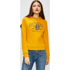 Only - Bluza Eva. Pomarańczowe bluzy damskie Only, z nadrukiem, z bawełny. W wyprzedaży za 99.90 zł.