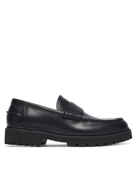 HUGO Loafersy Draven 50573677 Czarny. Czarne mokasyny męskie Hugo. Za 794.99 zł.