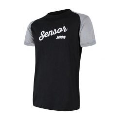 SENSOR Termoaktywna koszulka męska MERINO ACTIVE PT TEE SS-S-Grafitowy. Szare koszulki sportowe męskie Sensor, l, bez wzorów, z materiału, bez kołnierzyka, bez ramiączek, do biegania. Za 104.90 zł.