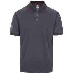 Trespass Bonington - Męska aktywna koszulka polo Tp100 Dark Grey. Szare koszule męskie Trespass, m, bez wzorów, prążkowane, sportowe, bez kołnierzyka, bez ramiączek. Za 234.99 zł.