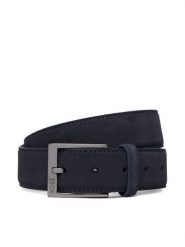 BOSS Pasek 50563958 Granatowy. Niebieskie paski damskie Boss, bez wzorów, ze skóry. Za 349.99 zł.