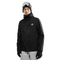 Kurtka snowboardowa męska Siroko W2 McKinley. Czarne kurtki męskie SIROKO, l, bez wzorów, z softshellu, bez kaptura. Za 844.00 zł.