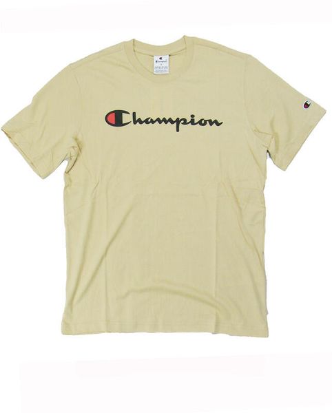 Koszulka męska Champion SS Tee. Brązowe koszulki sportowe męskie Champion, m, bez wzorów, z bawełny, bez kołnierzyka, bez ramiączek. Za 85.00 zł.