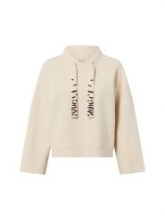 Marc Cain Bluza Kobiety beżowy, 40. Brązowe bluzy damskie Marc Cain, bez wzorów, bez kaptura. Za 749.95 zł.