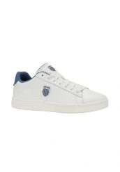 Buty K-Swiss COURT SHIELD II (04412-124-M). Białe trekkingi męskie K-SWISS, na fitness i siłownię. Za 278.35 zł.