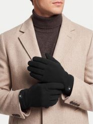 Beverly Hills Polo Club Rękawiczki CWBEO-BHPC-M6-010-AW26 Czarny. Czarne rękawiczki męskie Beverly Hills Polo Club, bez wzorów, z dzianiny. Za 49.99 zł.