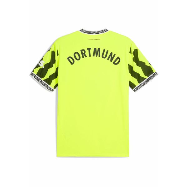 Męska koszulka specjalna Borussia Dortmund PUMA Yellow Alert Black. Czarne koszulki sportowe męskie Puma, m, bez wzorów, bez kołnierzyka, bez ramiączek, do piłki nożnej. W wyprzedaży za 402.75 zł.