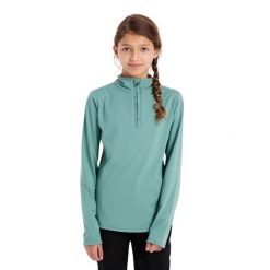 Dziewczęcy polar z zamkiem błyskawicznym 1/4 Protest Fabrizoy. Zielone buty zimowe dziewczęce Protest, bez wzorów, z polaru, bez zapięcia. Za 192.50 zł.