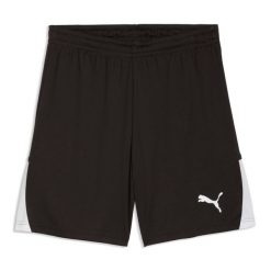 Szorty Puma Liga 26. Białe krótkie spodenki sportowe męskie Puma, l, bez wzorów, z materiału, do piłki nożnej. Za 98.66 zł.