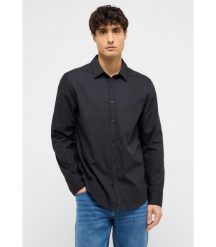 Męska Koszula Mustang Style Canton Black 1017528 4142. Czarne koszule męskie Mustang, m, bez wzorów, bez kołnierzyka, bez ramiączek. Za 119.99 zł.