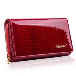 Portfel skórzany BETLEWSKI czerwony BPD-CR-513. Czerwone portfele damskie Betlewski, bez wzorów, ze skóry. Za 159.00 zł.