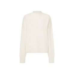 Damski sweter z okrągłym dekoltem Pepe Jeans Irma. Białe swetry damskie Pepe Jeans, na zimę, bez wzorów, z jeansu, eleganckie, bez kołnierzyka, bez ramiączek, bez kaptura. Za 344.35 zł.