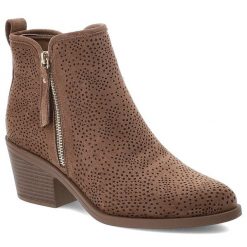 Brązowe Botki S.Barski Modne Obuwie Damskie W Stylu Boho. Brązowe kozaki damskie S.BARSKI, z syntetyku, bez obcasa, na obcasie. Za 169.99 zł.