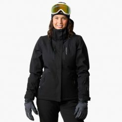 Kurtka narciarska Narciarstwo Damska Swedemount Cervinia Jacket W oddychająca. Czarne kurtki damskie SWEDEMOUNT, na zimę, bez wzorów, bez kaptura. Za 599.99 zł.