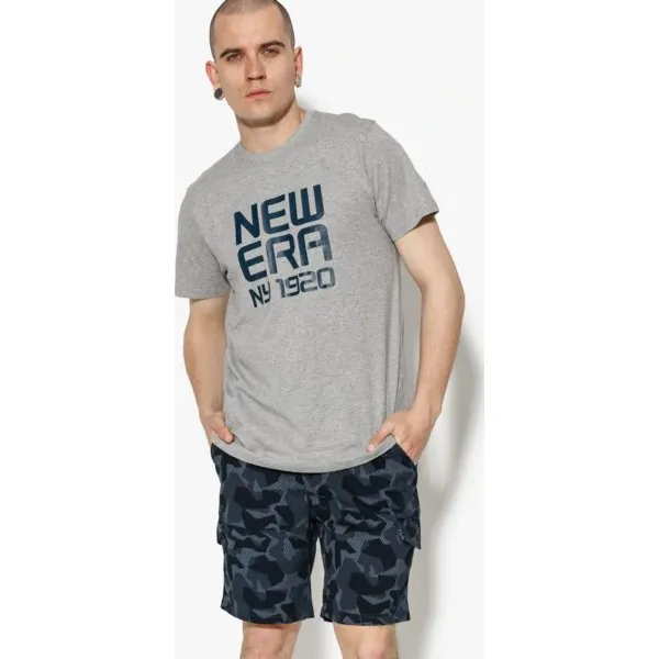 New Era Koszulka Ss Classic Logo Tee Ne Lgh , szary, rozmiar S. Szare koszulki sportowe męskie New Era, m, bez wzorów, z bawełny, bez kołnierzyka, bez ramiączek, climacool (adidas). W wyprzedaży za 49.99 zł.