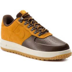 Buty NIKE - Lf1 Duckboot Low AA1125 201 Baroque Brown/Desert Ochre. Brązowe półbuty na co dzień męskie Nike, z materiału, eleganckie, bez zapięcia. W wyprzedaży za 409.00 zł.