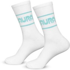Skarpetki męskie długie białe AURA 4045. Białe skarpety męskie Soxo, bez wzorów. Za 39.99 zł.