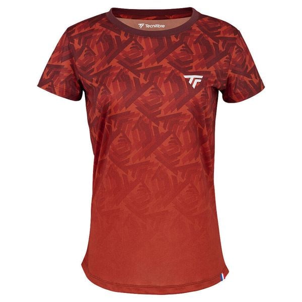 Koszulka damska Tecnifibre X-loop. Brązowe koszulki sportowe damskie TECNIFIBRE, m, bez wzorów, z materiału, klasyczne, bez kołnierzyka. Za 167.00 zł.