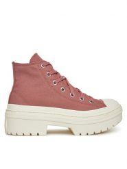 Converse Trampki Chuck Taylor All Star Lugged Heel Platform A10618C Różowy. Czerwone trampki i tenisówki damskie Converse, bez wzorów, z materiału, retro, bez zapięcia. Za 269.99 zł.