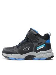 Skechers Sneakersy Drollix Venture Rush 406418L/BKRY Czarny. Czarne buty sportowe chłopięce Skechers, bez wzorów, ze skóry, bez zapięcia. Za 279.99 zł.