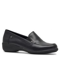Półbuty Go Soft. Czarne półbuty damskie GO SOFT, bez wzorów, bez obcasa, na płaskiej podeszwie, bez zapięcia. Za 149.99 zł.