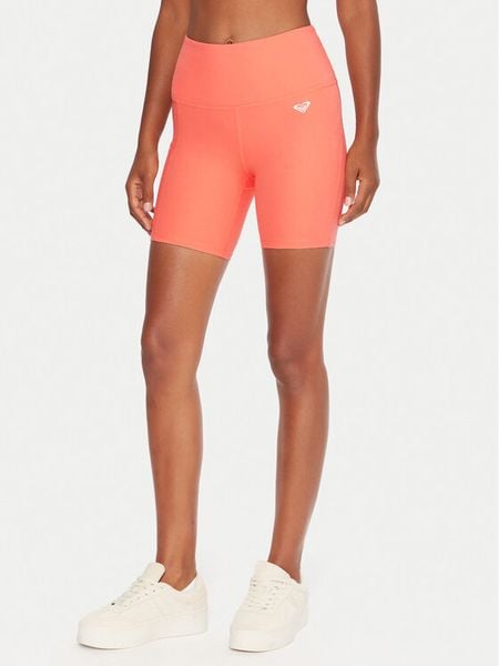 Roxy Szorty sportowe Heart Into It ERJNS03614 Koralowy Slim Fit. Pomarańczowe szorty sportowe damskie Roxy, m, bez wzorów, z syntetyku, sportowe, na fitness i siłownię. Za 139.99 zł.
