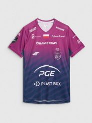 4F Koszulka meczowa replika wyjazdowa Liga Mistrzów CEV z sezonu 2024/25 męska 4F x Projekt Warszawa - multikolor M. Koszulki sportowe męskie 4f, m, bez wzorów, z dzianiny, klasyczne, bez kołnierzyka. Za 189.99 zł.