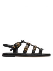 PINKO Sandały Milly 07 SD0469 E037 Czarny. Czarne sandały damskie Pinko, bez wzorów, ze skóry, bez obcasa, na płaskiej podeszwie, bez zapięcia. Za 1,099.00 zł.