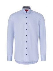 Finshley & Harding koszula biznesowa Mężczyźni Slim Fit Bawełna niebieski, 38. Niebieskie koszule męskie Finshley & Harding, m, bez wzorów, z bawełny, biznesowe, bez kołnierzyka, bez ramiączek. Za 179.95 zł.