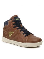 Kappa Sneakersy 260826T Brązowy. Brązowe buty sportowe chłopięce Kappa, bez wzorów, ze skóry, bez zapięcia. Za 169.99 zł.