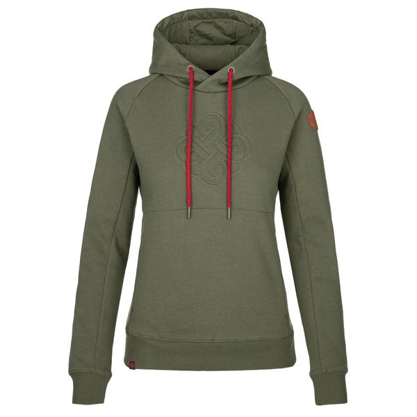 Bluza damska Kilpi SOHEY-W. Zielone bluzy damskie Kilpi, xs, bez wzorów, z bawełny, bez kaptura. Za 189.67 zł.