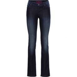 Dżinsy SLIM bonprix ciemny denim. Jeansy damskie marki bonprix. Za 59.99 zł.