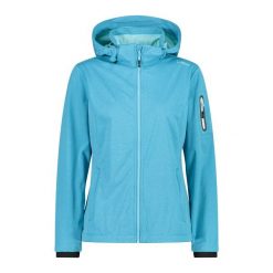 Damska kurtka turystyczna z kapturem CMP. Niebieskie kurtki sportowe damskie CMP, bez wzorów, z puchu, z kapturem, trekkingowe. Za 409.05 zł.