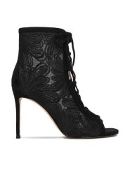 Eva Minge Botki EO-SASHA-LT18006-205 Czarny. Czarne botki damskie Eva Minge, z materiału, bez obcasa, na szpilce, bez zapięcia. Za 499.99 zł.