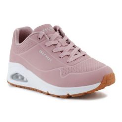 Buty Skechers Uno Stand On Air 73690-BLSH różowe. Czerwone obuwie sportowe damskie bez wzorów. Za 544.84 zł.