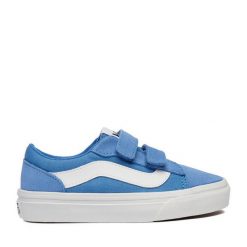 Tenisówki Vans. Niebieskie trampki i tenisówki chłopięce Vans, bez wzorów, bez zapięcia. Za 169.99 zł.