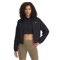 Damska kurtka zapinana na zamek Under Armour Rival. Białe kurtki damskie Under Armour, xl, bez wzorów, z materiału, bez kaptura. Za 326.90 zł.