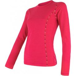 Sensor Damska Koszulka Merino Air Magenta M. Czerwone koszulki sportowe damskie Sensor, z materiału, z długim rękawem. Za 209.00 zł.
