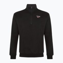 Bluza Reebok Identity Fleece 1/4 Zip. Czarne bluzy męskie REEBOK FITNESS, bez zapięcia, na fitness i siłownię. Za 159.99 zł.