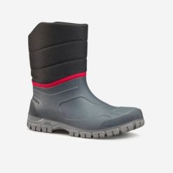 Second Life - Buty turystyczne śniegowce męskie Quechua... - Stan Doskonały. Szare śniegowce i trapery męskie QUECHUA, na jesień, z materiału, klasyczne, bez zapięcia. Za 67.99 zł.