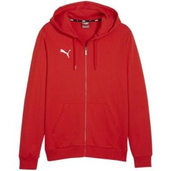 Męska Bluza Z Kapturem Team Goal Casual Full Zip. Czerwone bluzy męskie Puma, m, bez wzorów, z kapturem. Za 276.99 zł.