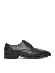 GINO ROSSI Półbuty EO-MARTINO-02 125AM Czarny. Czarne eleganckie półbuty Gino Rossi, ze skóry, wizytowe, bez zapięcia. Za 223.99 zł.