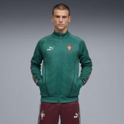 Męska kurtka Portugalii KING Anthem PUMA. Czerwone kurtki męskie Puma, m, bez wzorów, retro, bez kaptura. Za 389.00 zł.