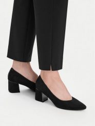 Lasocki Czółenka CEO-HMS3022-4 Czarny. Czarne czółenka damskie Lasocki, bez wzorów, ze skóry, bez obcasa, bez zapięcia. Za 249.99 zł.